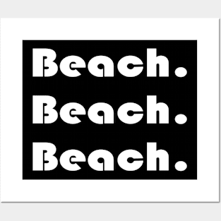 Beach Typography Posters and Art